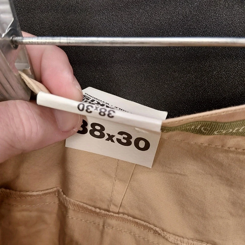 Mountain Khakis All Mountain Pant Relaxed Fit Tan Organic Cotton 38x30 Mens